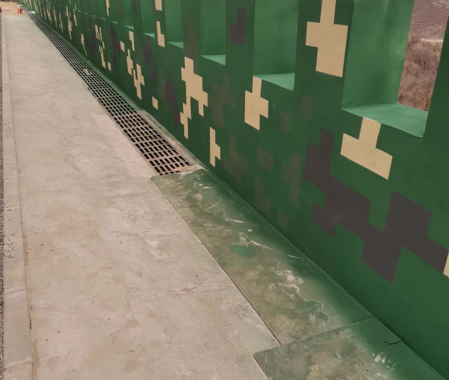 宝山围墙迷彩喷涂,数迷彩漆